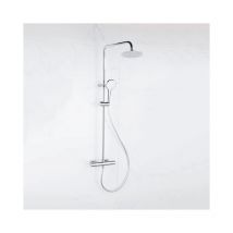 Adema - sparkle 2.0 Ensemble de douche à effet pluie avec thermostat douche de tête 20cm douchette à main 3 positions chrome