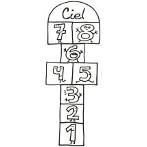 Adesivo Hopscotch da applicare a terra