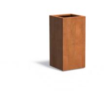 Pflanzgefäß Carrez Standard Quadrat Aus Corten-stahl Pflanzkübel Größe 50x50x100 Cm - Adezz