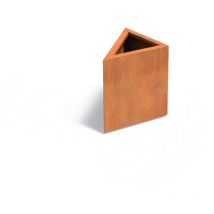 Pflanzkübel Triangle aus Corten-Stahl Pflanzgefäß Größe 60x60x60 cm - Adezz