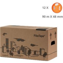FibaTape Xtreme - lot de 12 bandes à joint autocollantes 48 mm x 90 m - Adfors