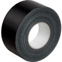 Outilpro - Adhésif Gaffer noir toilé adhérence extrême ce déchire à la main 50 m