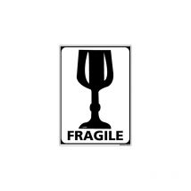 Adhésif de Signalisation conditionnement : verre .- Adhésif - 75 x 105 mm