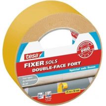 Adhésif fixation forte double-face pour sols lisses 25m x 50mm