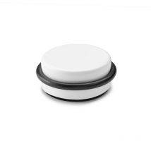 Inofix - adhésif plastique-métallique butée de porte décoré Ø4,6X1,8CM blanc 0