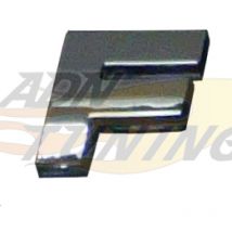 Adnauto - Adhesif Sticker 3D Chrome Lettre f - 23x27mm