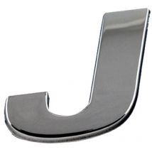 Adnauto - Adhesif Sticker 3D Chrome - Lettre j - 29x26mm