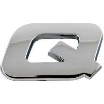 Adnauto - Adhesif Sticker 3D Chrome - Lettre q - 23x27mm