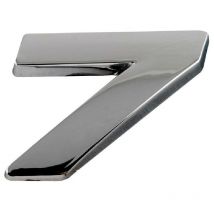 Adhesif Sticker 3D Chrome - Numero 7- 23x27mm