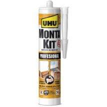 UHU - Adhesivo Montaje Profesional 350 Gr Beige Montakit Cartucho
