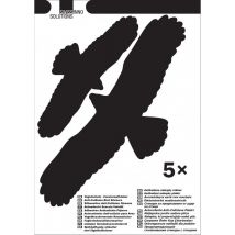 Swissinno Solution - Swissinno 1 705 001 autoadhesivo imagen de pájaro para ventana 5 unidades