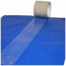 Kalembal - Adhésif de réparation Bâche 100mm (Rouleau de 20 mètres) - Transparent - Anti-UV - Résistant