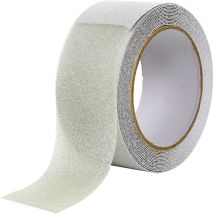 Ruban Antidérapant Premium Adhesive, 5 M X 5 Cm Peva Noir/gris/transparent Pour Escaliers Intérieur/extérieur, Sécurité Familiale