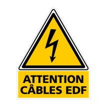Etiquette photovoltaique cables edf (C1164). Le lot de 100 . - Le lot de 100