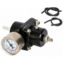 Osuper - Adjustable Fuel Pressure Regulator with Gauge, Universal Fuel Pressure Regulator 0-140 psi