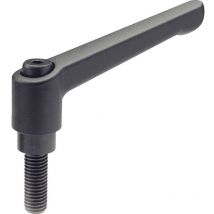 Otto Ganter Gmbh&co.kg - Ganter GN300-92-M12-63-SW Adjustable Hand Lever Black, Male