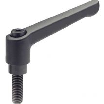 Otto Ganter Gmbh&co.kg - Ganter GN300-45-M6-25-SW Adjustable Hand Lever Black, Male
