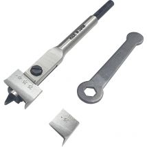 Charnwood - Adjustable Spade Boring Bit, 15mm - 45mm Diameter
