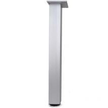 Adjustable Square Alu Breakfast Bar Worktop Support Table Leg 710mm - Colour Aluminium - Pack of 4