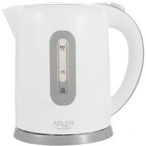 Ad 1234 Elektrischer Wasserkocher 7 Tassen, 1,7 Liter, 2200 w, BPA-frei, 2200 w, 1,7 Liter, Kunststoff, Blau, Farbe white - Adler