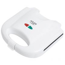Ad 301 750W Color white - Sandwichmaker (750 w, 1 kg, 246 mm, 230 mm, 105 mm, 1,09 kg) - Adler