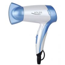 AD2222 Sèche-cheveux de Voyage , Pliable, Compact, 2 Niveaux de Puissance, Buse 360° 1200W - Adler