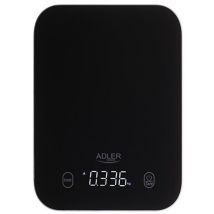 Adler Balance De Cuisine, Précision 1 G, Aspect Noir Élégant Ad 3181 Black