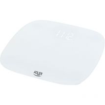 AD8176 Báscula de Baño Digital Alta Precisión 180Kg, Pantalla led Apagado Automático, Vidrio Templado Blanco - Adler