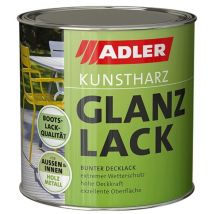 Kunstharz Glanzlack RAL3000 Feuerrot 0,375l 452300300037BaDe - Adler