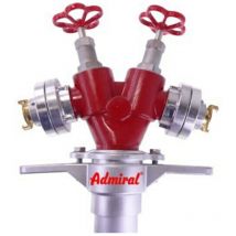 Hydrantenstandrohr storz Alu.DN 80 2xAbgang Schnellkupplung,2 Ventile Admiral