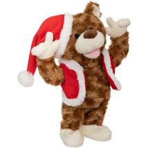 Autómata navideño oso móvil a pilas H31cm - Feeric lights & christmas