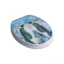 Wc- Sitz Toilettendeckel Toilettensitz Klodeckel 3 d Pinguin mit Absenkautomatik - Adob