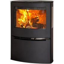 Poêle À Bois Compact 50 Cm Avec Triple Vitrage – Puissance 6,5 Kw – Système Aduro-tronic Pour Réduction Consommation Bois 40%