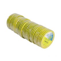 Debflex - Advance 173785 - AT7 pvc - 10 x Insulating adhesive tapes 15mmx10m Yellow/Green - flame retardant