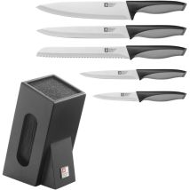 Bloc spaghettis avec 5 couteaux de cuisine – Couteaux de cuisine – Matière de la lame, Type d'ustensile, Matière du manche, Quantité par pack – 