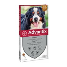 Advantix Pour Les Chiens De 40 À 60 Kg Répulsif Au Moustique Des Moustiques Pulcas Bayer 4 Pipette