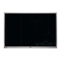 IKE84471XB Noir, Acier inoxydable Intégré (placement) Plaque avec zone à induction (949597229) - AEG