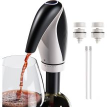 Ersandy - Aérateur de Vin Électrique Bec Verseur Vin Rechargeable 3-en-1 Décanteur de Vin Distributeur Conserveur Forme de Pingouin Cadeaux pour Les