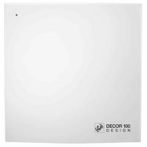 Unelvent - Aérateur extra-plat design, 80 m3/h, 10,7W, hygro et tempo réglable, d 100 mm (401448)