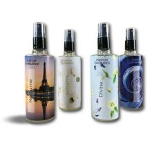 Kibros - Aérosol parfumeur 125 ml Parfum Divine Forte rémanence - Quantité x 1 - Assortiment 4 parfums