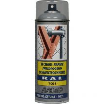 Peinture aérosol ral 7001 Gris argent brillant 400ml motip