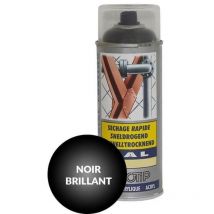 Peinture aérosol ral 9005 Noir foncé brillant 400ml motip