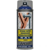 Peinture aérosol ral 5002 Bleu outremer brillant 400ml motip