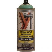 Peinture aérosol ral 6027 Vert clair brillant 400ml motip