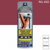 Peinture aérosol ral 4002 Violet rouge brillant 400ml Motip