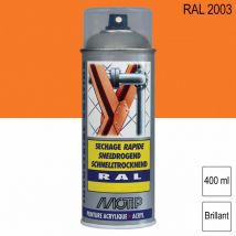 Peinture aérosol ral 2003 Orangé pastel brillant 400ml Motip