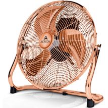 Aerson - Bodenventilator 40cm Kupfer Windmaschine 75W Tischventilator Ventilator Standventilator