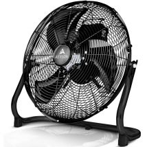 Aerson - Bodenventilator 40cm Schwarz Windmaschine 75W Tischventilator Ventilator Standventilator
