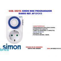 Simon Mini Tagesprogrammierer – Kompakt und effizient – Elektrische Geräte programmieren – Energie sparen – Gartenbewässerung