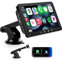 Affichage Automatique Compatible avec CarPlayy et Android Auto, Radio sans Fil connectée, écran Tactile IPS 7 Pouces 1080P Portable Android Carplay,